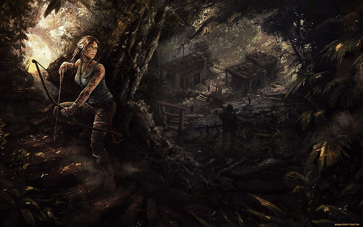 video games, video game characters, video game girls, Tomb Raider, HD wallpaper