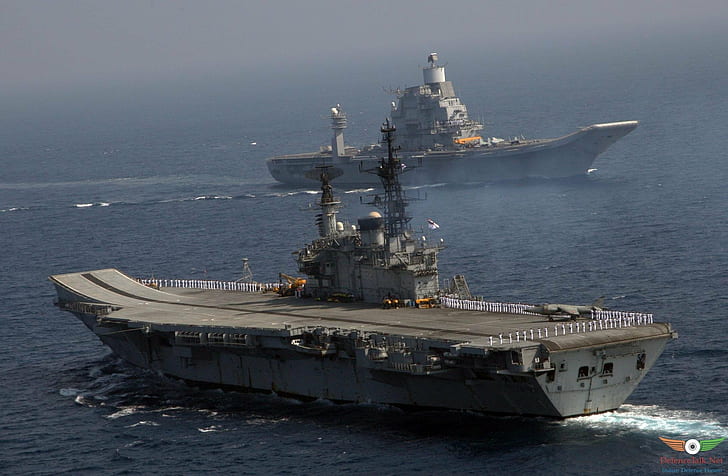 military ship ins vikramaditya ins viraat r22 aircraft carrier indian navy, HD wallpaper