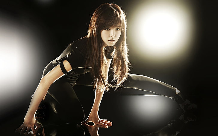 woman wears black fitted jeans and shirt, SNSD, Girls' Generation, HD wallpaper