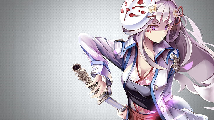 White haired male anime character with umbrella fan art HD wallpaper   Wallpaper Flare