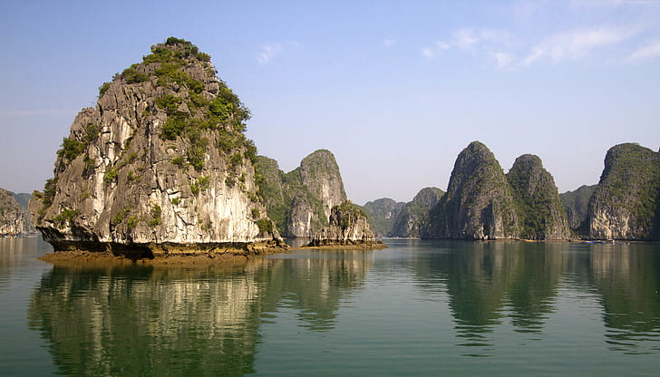 Ha Long Bay, Halong Bay, Vietnam, Mountains, cruises, Travel, HD wallpaper