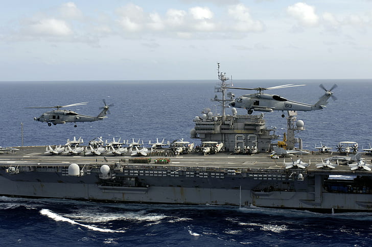 warship, helicopters, military, vehicle