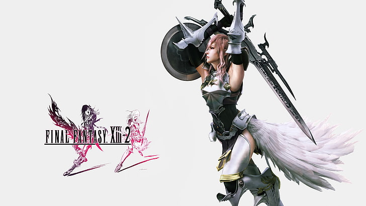 Final Fantasy XIII 2 Lightning, one person, studio shot, young adult, HD wallpaper