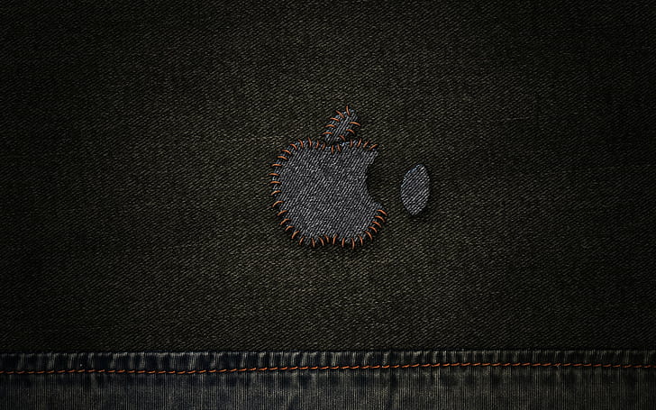 minimalism, Apple Inc., denim, Vladstudio, HD wallpaper