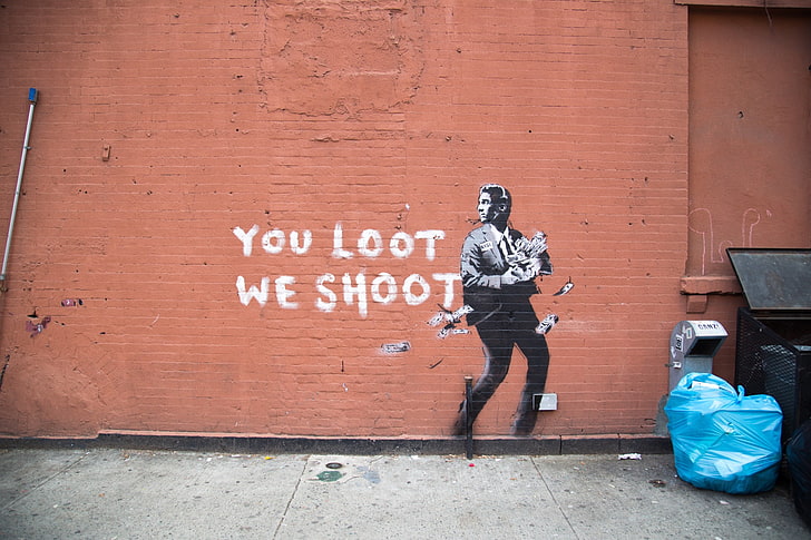 Hd Wallpaper Banksy Graffiti Concrete Urban Wall Street Art Full Length Wallpaper Flare