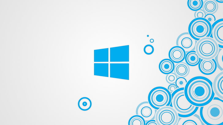 Windows logo, Windows 8, minimalism, circle, simple background, HD wallpaper