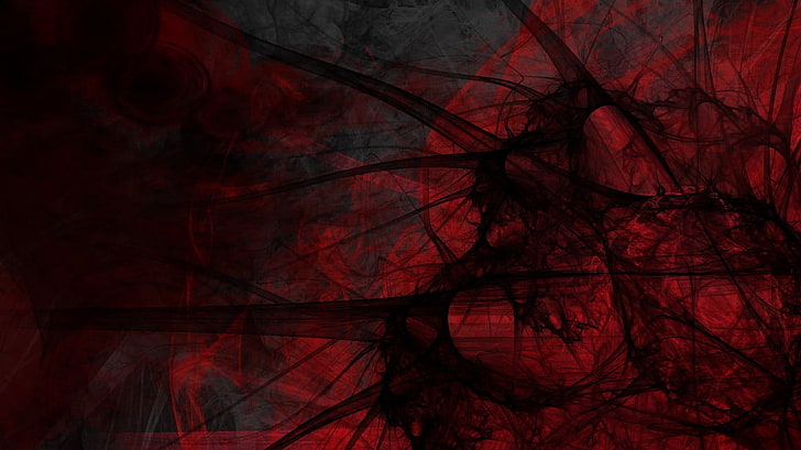 HD wallpaper: red and black abstract art wallpaper, shapes, digital art, no  people | Wallpaper Flare
