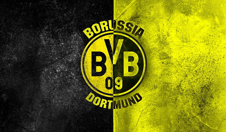 Borussia vs Dortmund wallpaper, Black, Yellow, Logo, Football, HD wallpaper