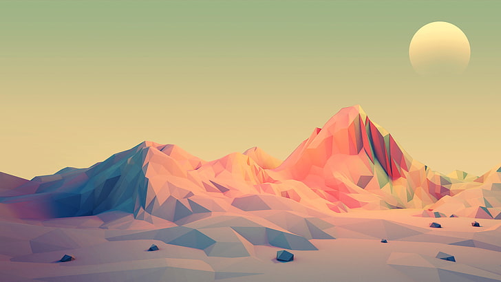 Abstract Low Poly HD wallpaper