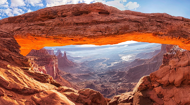 mesa arch 4k image hd, rock, mountain, rock - object, scenics - nature, HD wallpaper
