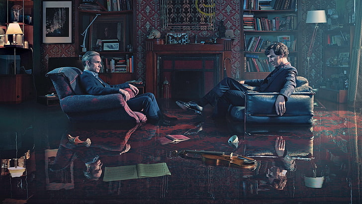 men's black suit jacket, Sherlock, TV, Benedict Cumberbatch, Martin man
