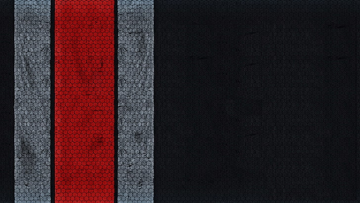 red and gray textile, Mass Effect, N7, Mass Effect 3, video games, HD wallpaper