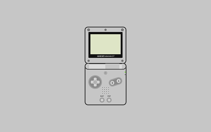 Consoles, GameBoy Advance SP, minimalism, Nintendo, video games, HD wallpaper