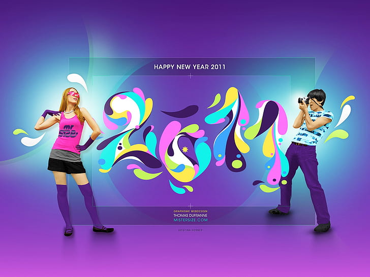 Happy New Year 2011 HD HD, happy new year 2001, celebrations, HD wallpaper