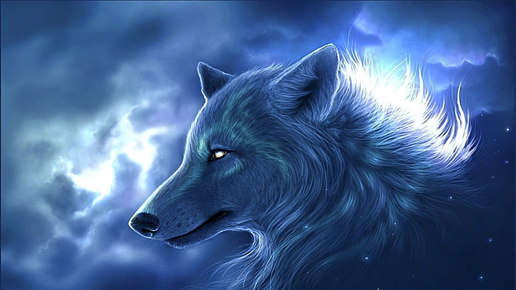 HD wallpaper: fox illustration, wolf, fantasy art, animals, artwork, one  animal | Wallpaper Flare