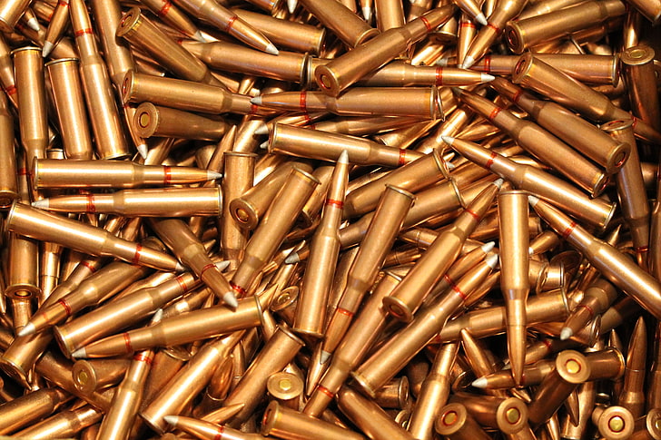 bullet, ammunition, 7.62, large group of objects, backgrounds