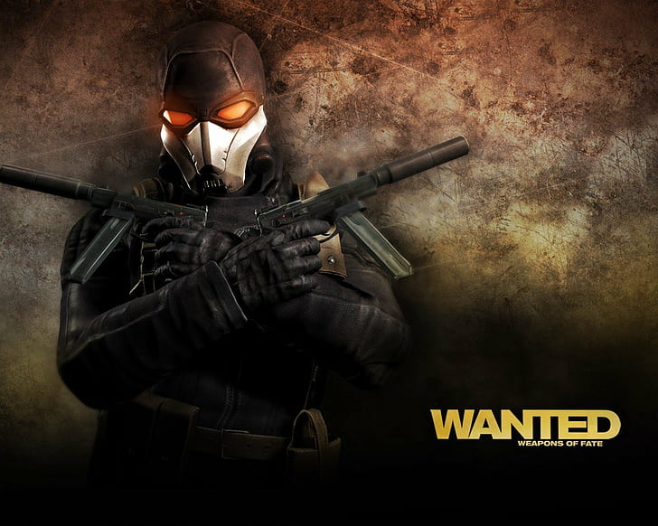 wanted weapons of fate wanted machine gun, clothing, security, HD wallpaper