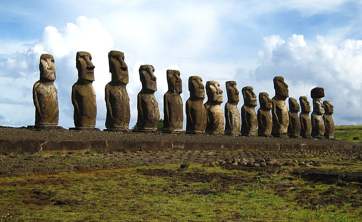 Easter Island Statues, Moai Easter Island, Travel, Islands, history, HD wallpaper