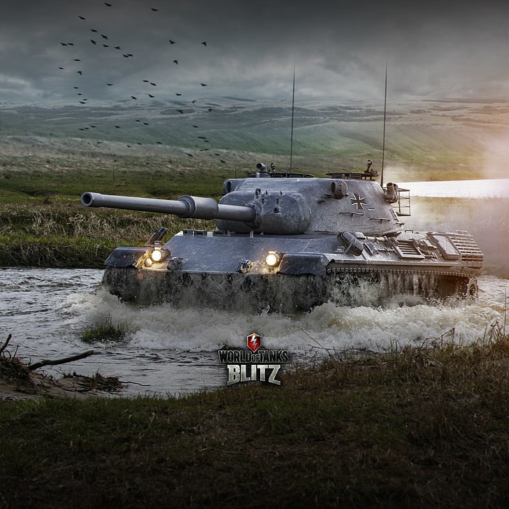 World of Tanks Blitz digital wallpaper, Germany, WoT, Wargaming.Net HD wallpaper