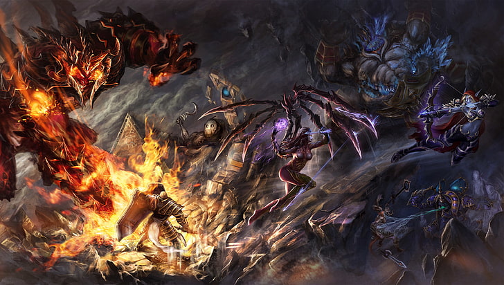 game characters illustration, starcraft, diablo, warcraft, sarah kerrigan
