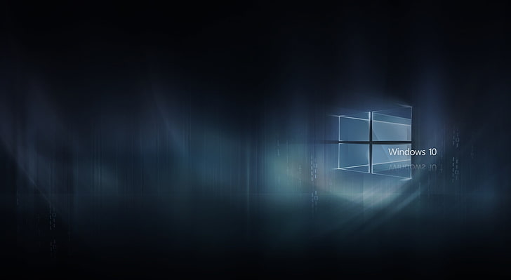 Windows 10, windows 10 logo, copy space, no people, light - natural phenomenon HD wallpaper