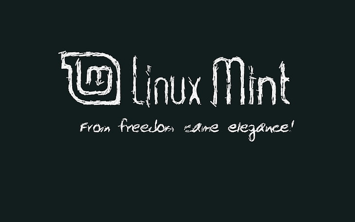 Linux Mint digital wallpaper, GNU, text, communication, western script, HD wallpaper