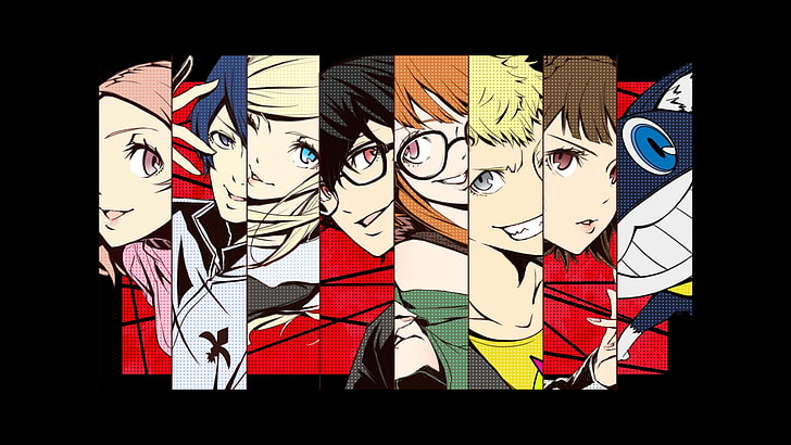 Okumura Haru, Morgana, Anne Takamaki, Makoto Niijima, Persona 5, HD wallpaper