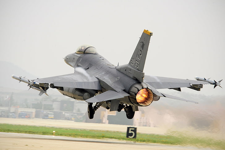 airplane, military, aircraft, US Air Force, General Dynamics F-16 Fighting Falcon