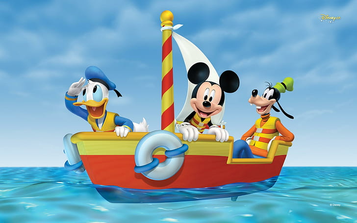 HD wallpaper: Mickey Maus Adventure At Sea Desktop Wallpaper Hd | Wallpaper  Flare