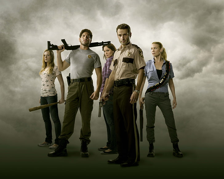 Sarah Wayne Callies, Andrew Lincoln, The Walking Dead, Jon Bernthal, HD wallpaper