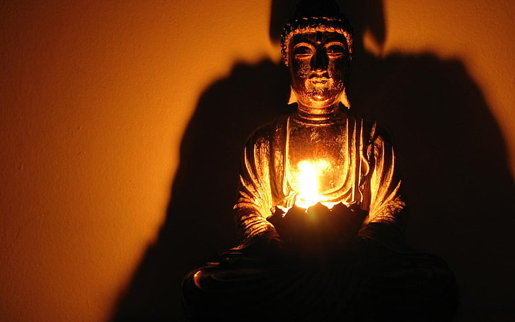 Buddha, meditation, spiritual, Buddhism, candles, religion