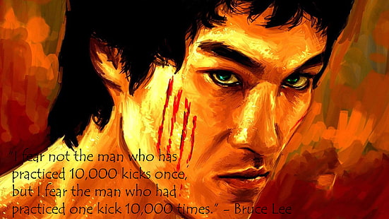 HD wallpaper: Bruce Lee, quote, portrait, headshot, close-up, text, one  person | Wallpaper Flare