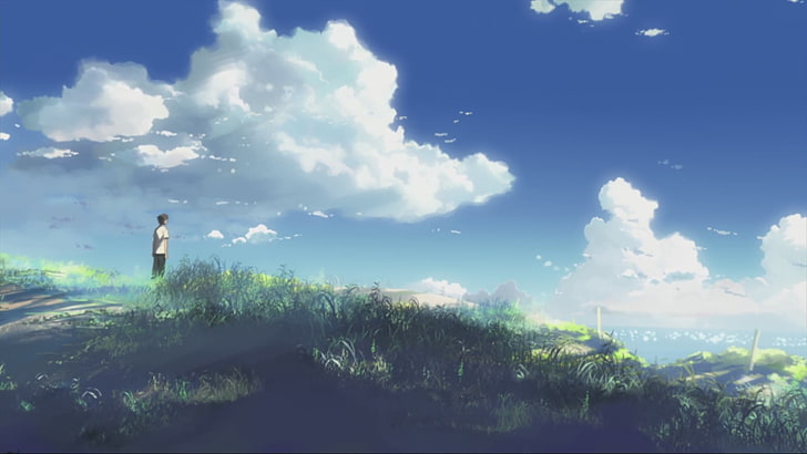 Your Name anime, 5 Centimeters Per Second, Makoto Shinkai , sky
