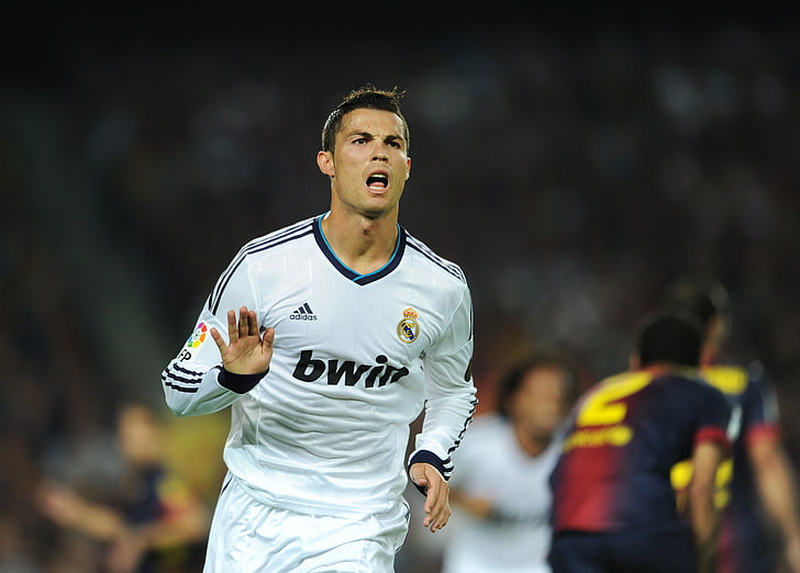 Cristiano Ronaldo, football, player, goal, the celebration, Real Madrid, HD wallpaper