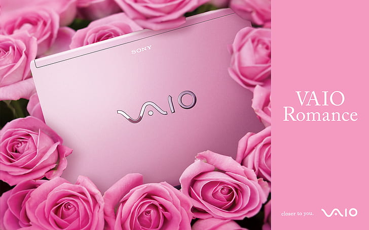 Sony VAIO Romance, silver sony laptop, HD wallpaper