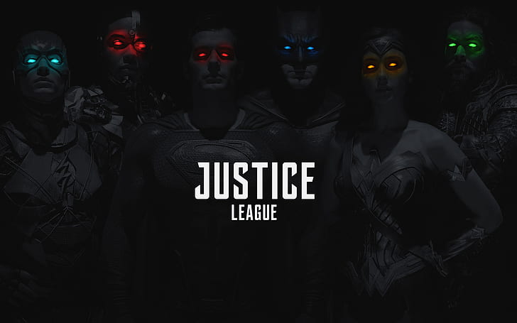 justice league, 2017 movies, hd, monochrome, black and white, HD wallpaper