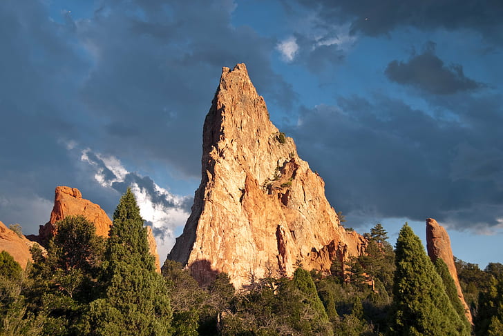 brown concrete rock formation photo during daytime, Garden of the Gods, HD wallpaper