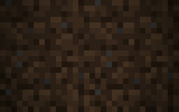 HD wallpaper: background, Dirt, Minecraft, minimalistic, Pixelation, Pixels  | Wallpaper Flare