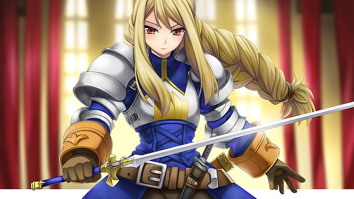 woman holding sword fictional character, blonde, Final Fantasy Tactics, HD wallpaper
