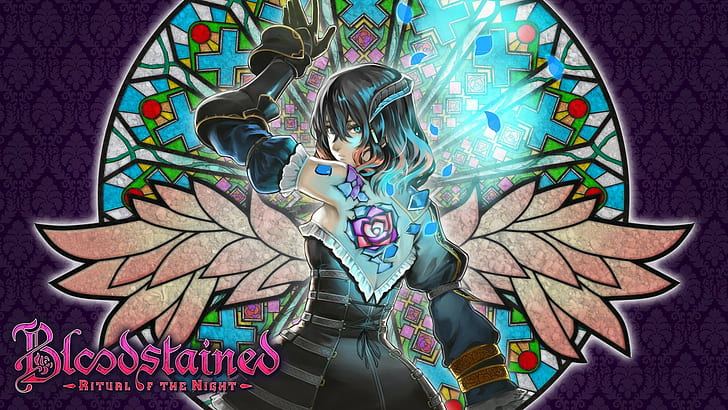 bloodstained ritual of the night miriam bloodstained video games video game girls stained glass