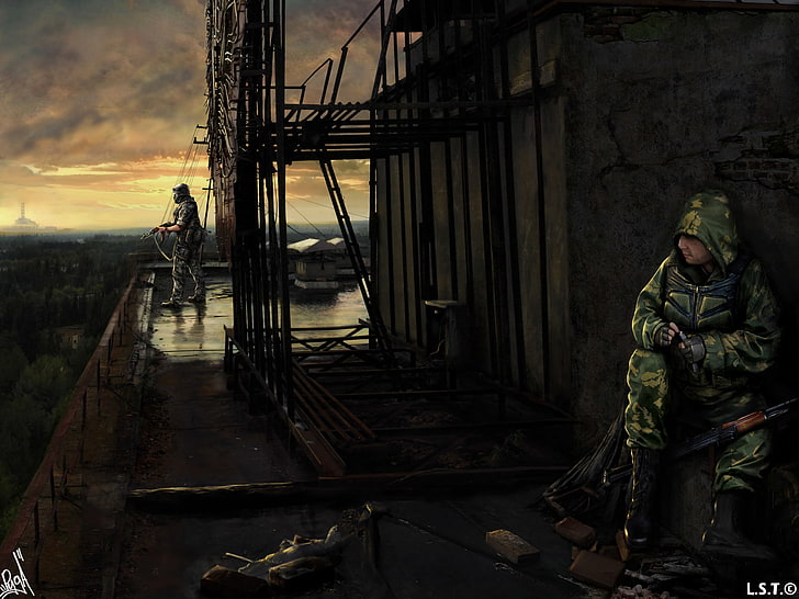 artwork, atmosphere, First, person shooter, S.T.A.L.K.E.R.