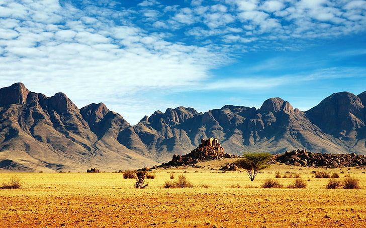 brown mountains, landscape, desert, rocks, nature, scenics - nature, HD wallpaper