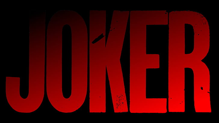 Joker, Joaquin Phoenix, dark, red, simple, text, 9 (movie)