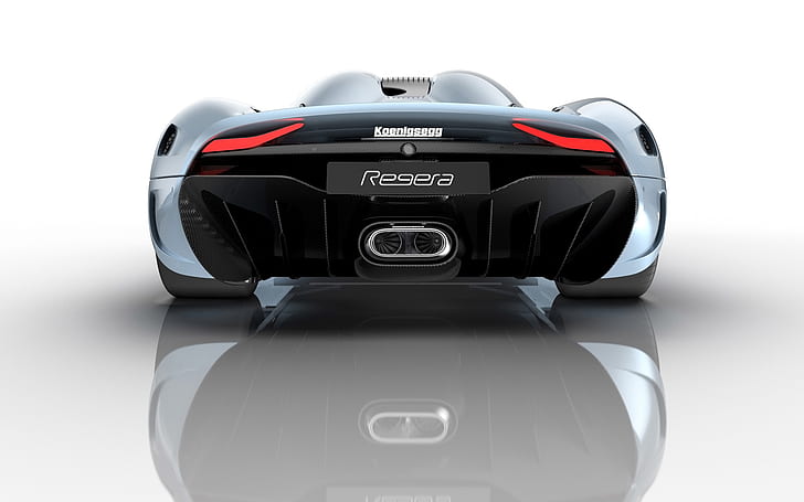 2015, Koenigsegg Regera, Rear View, Sports Car, HD wallpaper