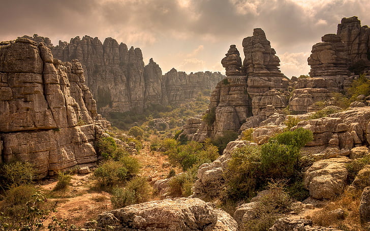nature, rock, El Torcal, Spain, Andalusia, HD wallpaper