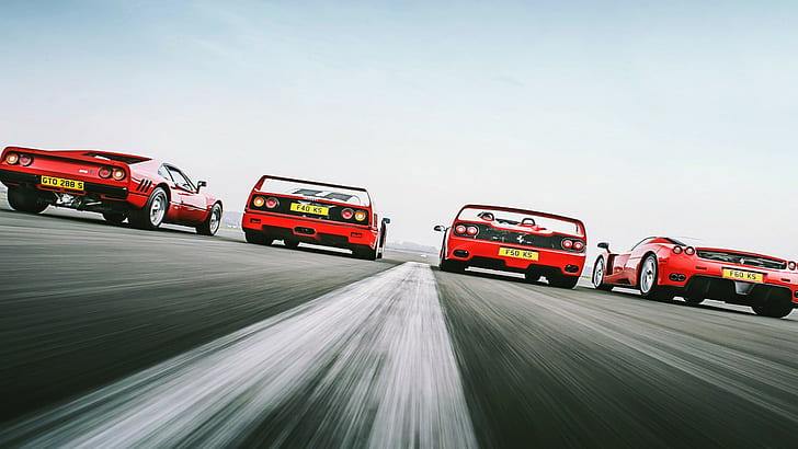 ferrari 288 gto, racing, Ferrari Enzo, road, Ferrari F50, Ferrari F40, HD wallpaper