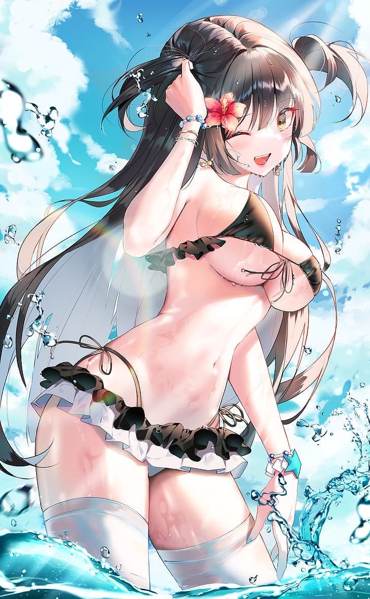 HD wallpaper: anime girls, fantasy girl, big boobs, bikini | Wallpaper Flare