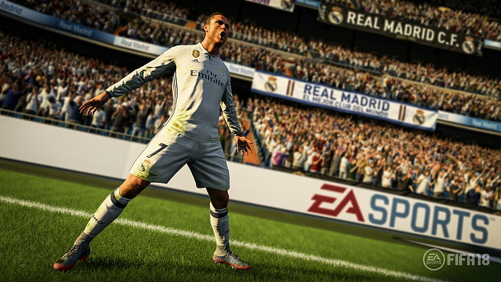 Fifa18 game poster, FIFA 18, 4k, screenshot, E3 2017