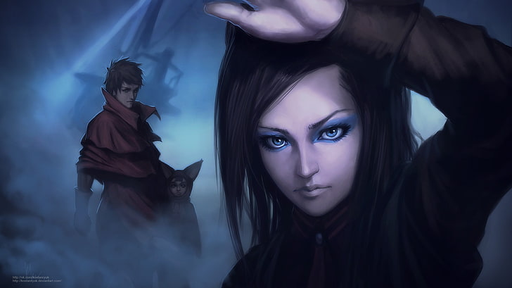 women's black long-sleeved top illustration, Ergo Proxy, young adult, HD wallpaper