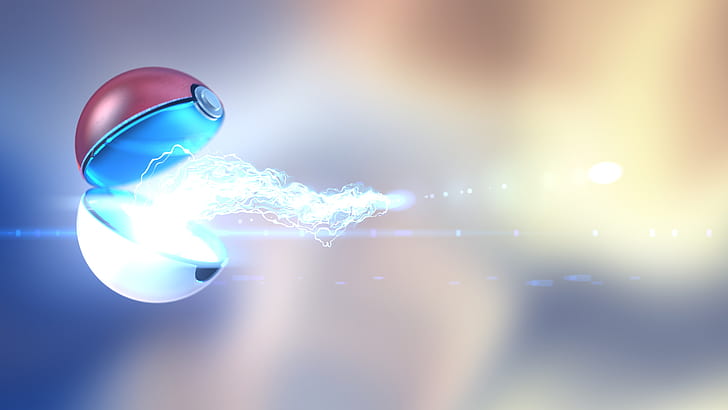 pokemon crystal cgi 3d colorful digital art, blue, glowing